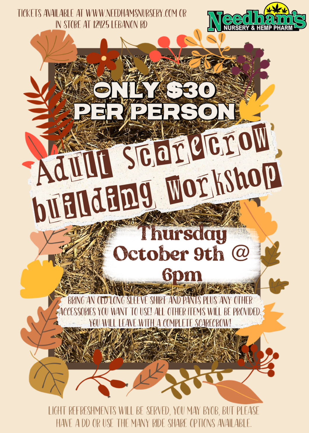 Adult Scarecrow Building Workshop