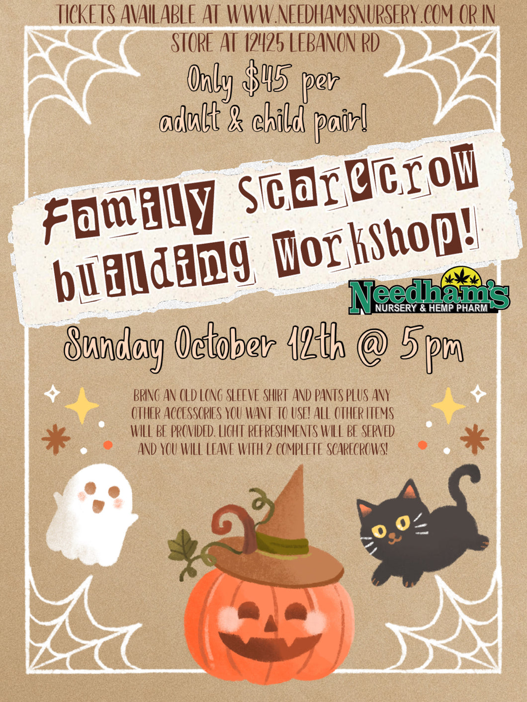 Family Scarecrow Building Workshop